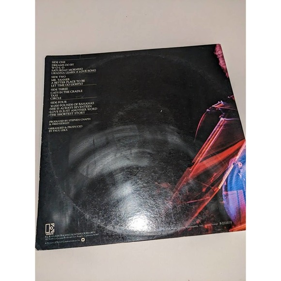 Vinyl Record HARRY CHAPIN Double LP Vintage Greatest Stories - Live - Picture 10 of 10